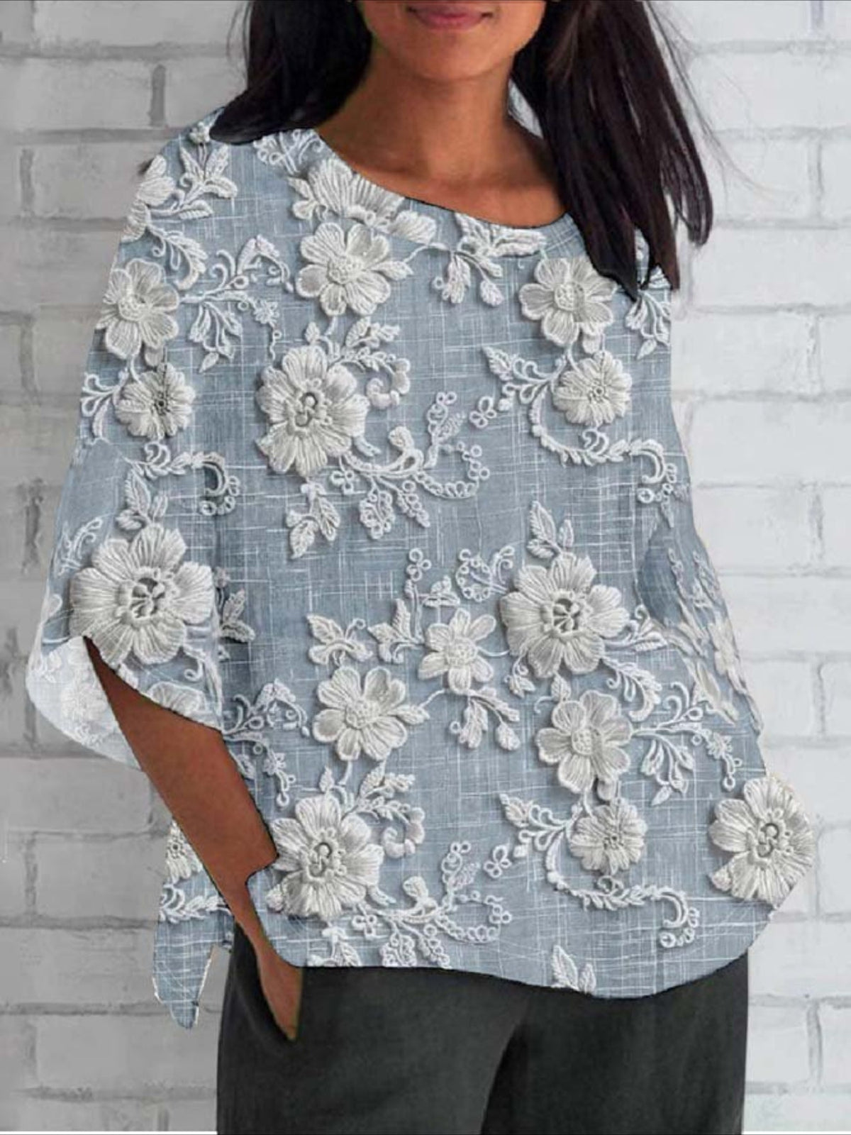 Floral Print Half Sleeve Casual Shirt