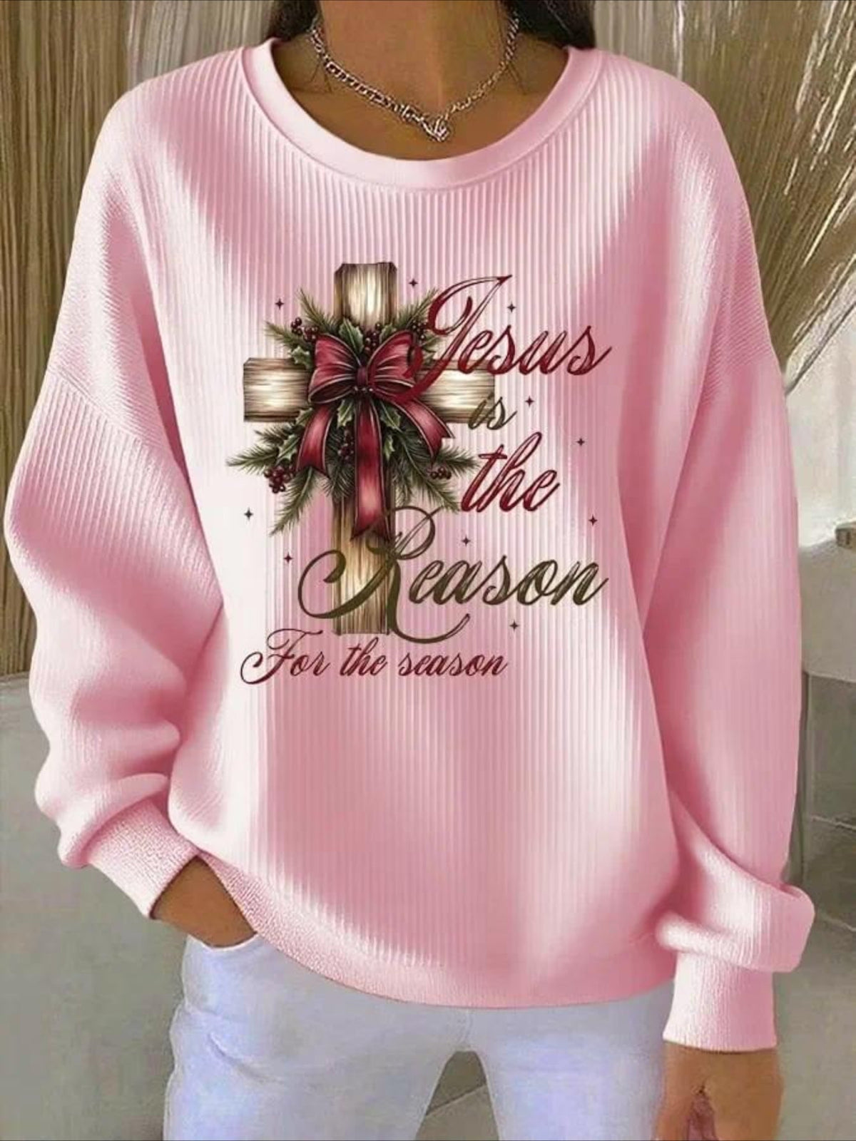 Halloween Printed Crew Neck Long Sleeve Sweater Hoodie