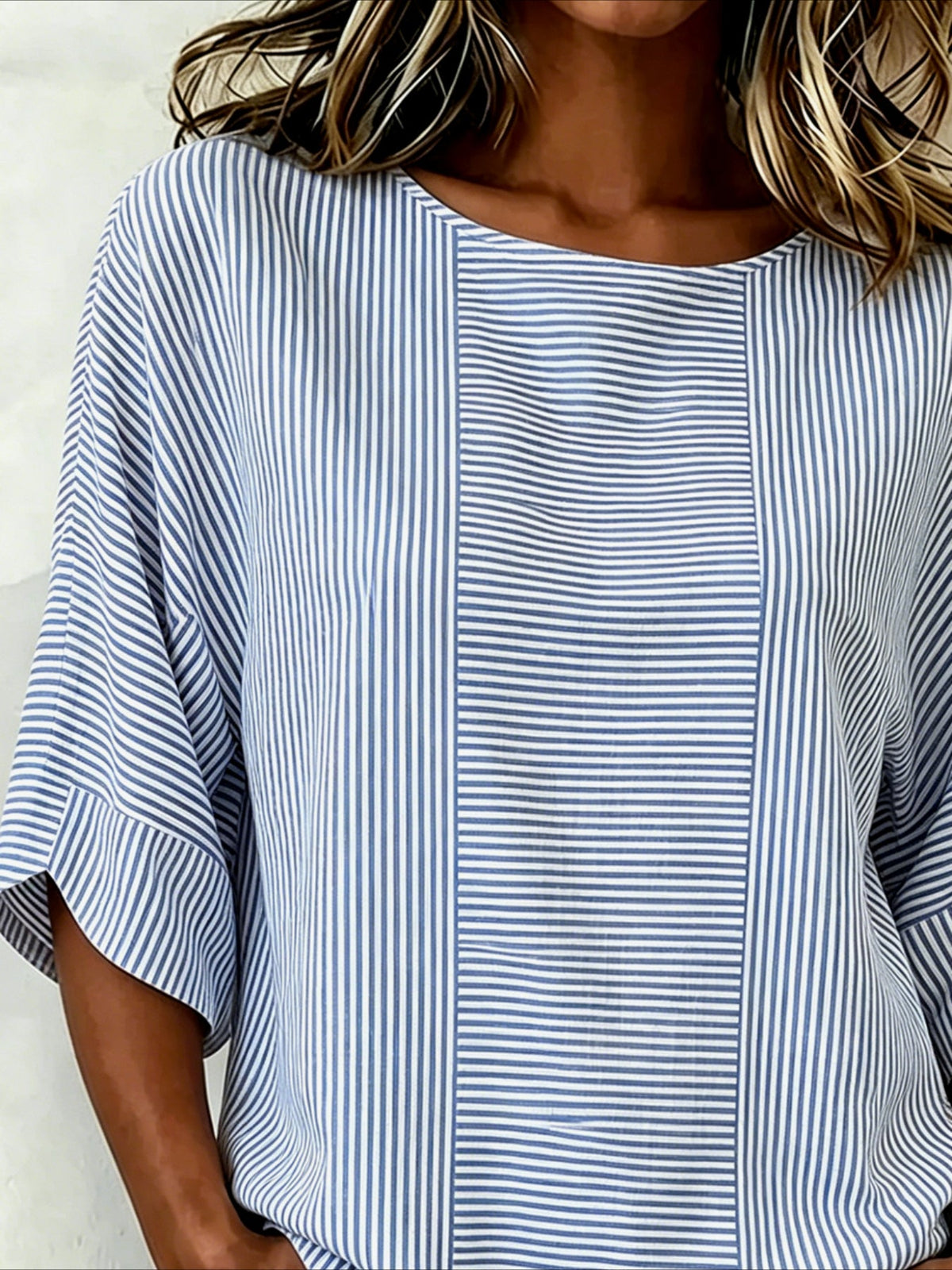 Loose Cotton And Linen Half Sleeve Vintage Shirt