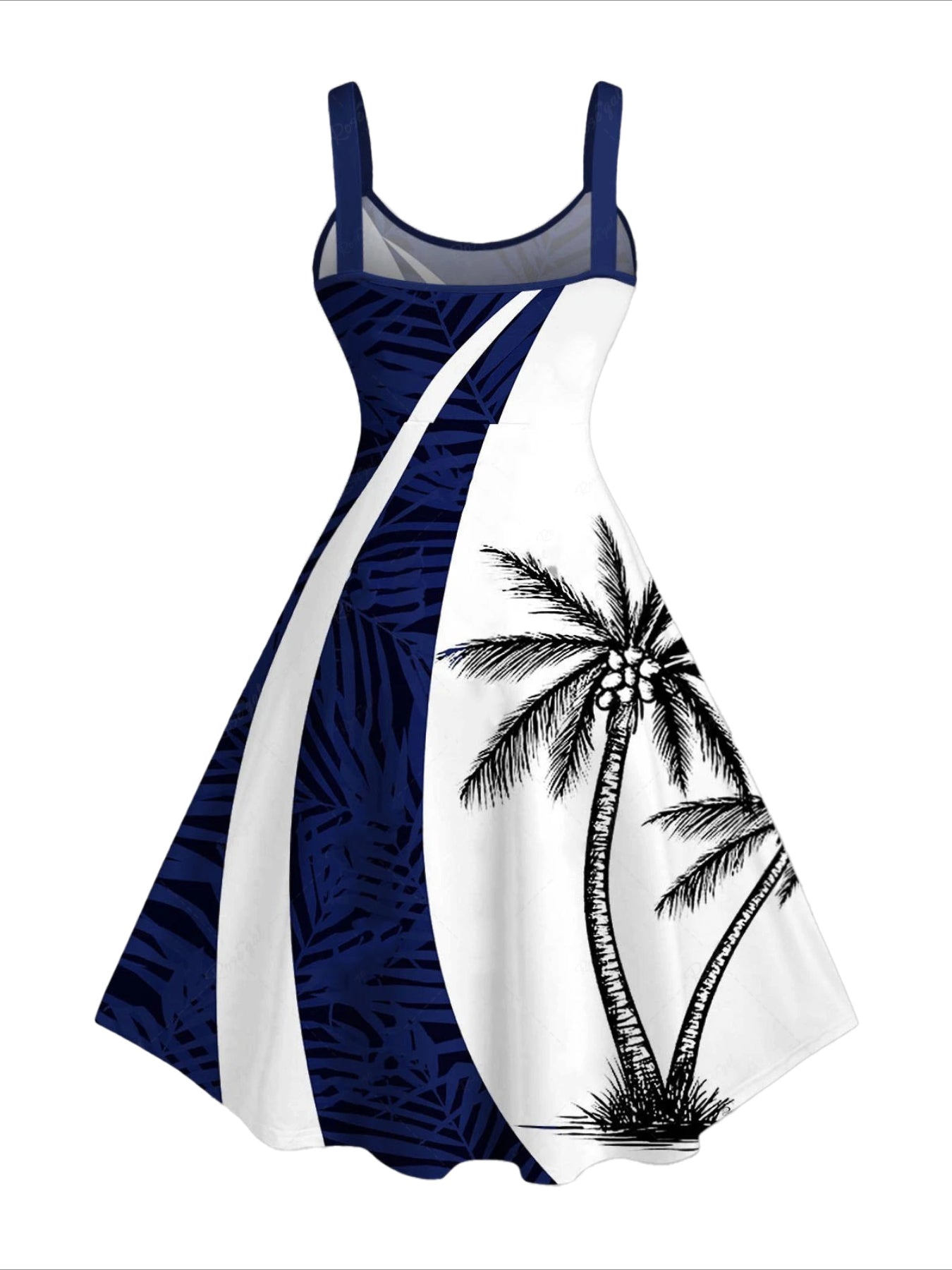 A-Line Sleeveless Knee-Length Tank Dress
