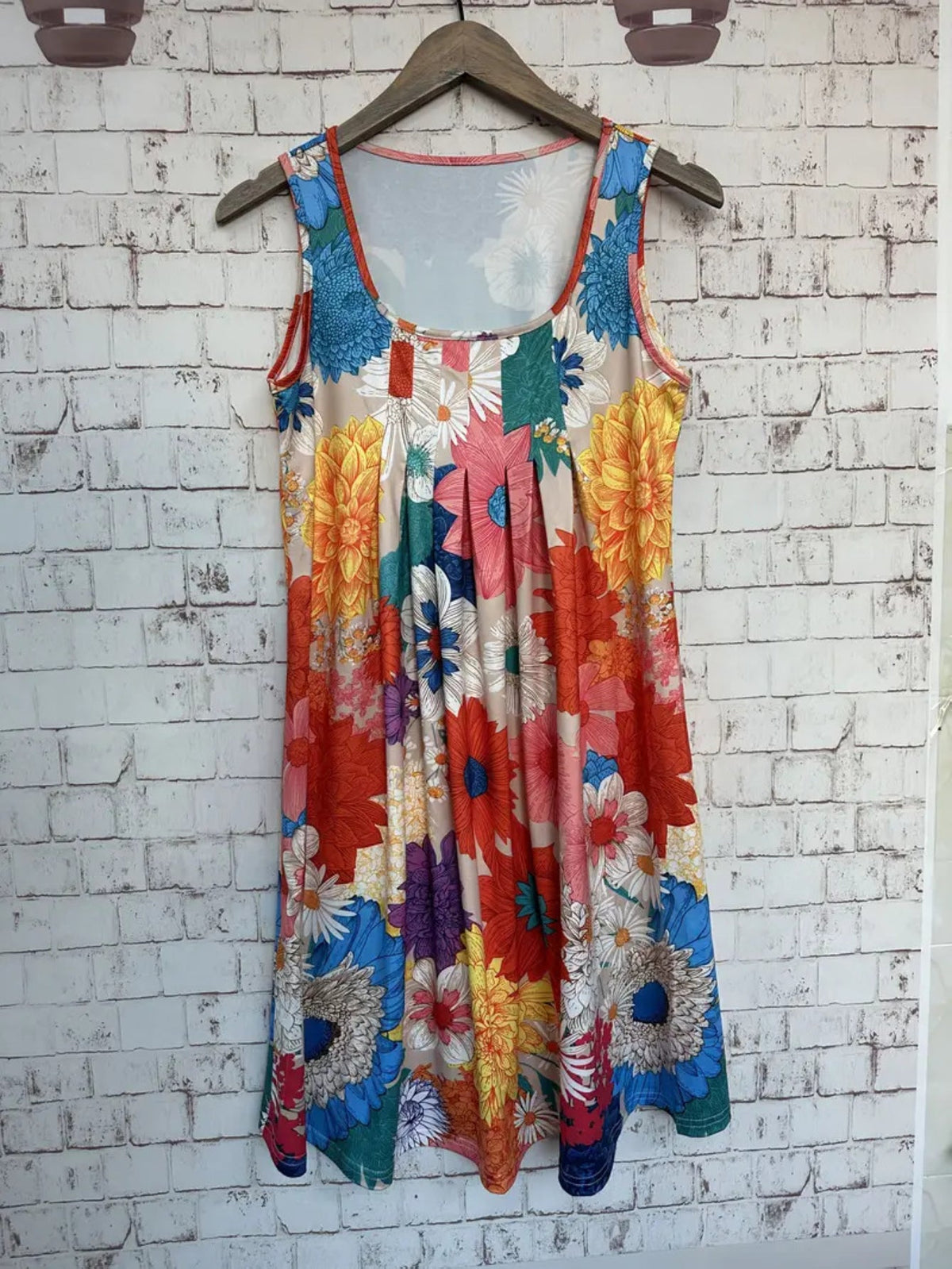 Tropical Floral Print Women's Casual Dress