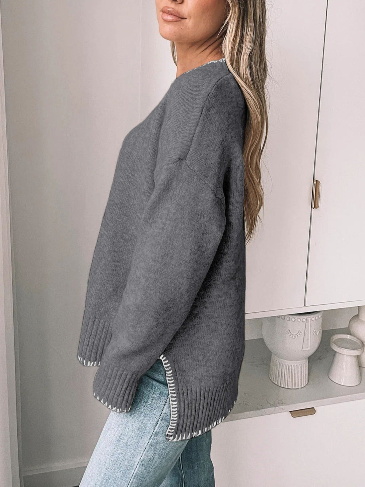 Fashion Autumn Pullover Edge European Style Sweater
