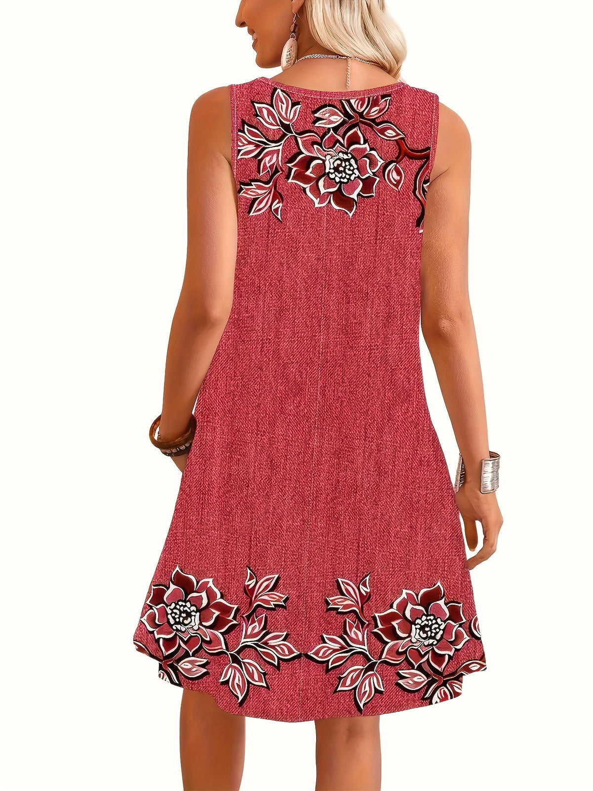 Floral Print Tank Dress