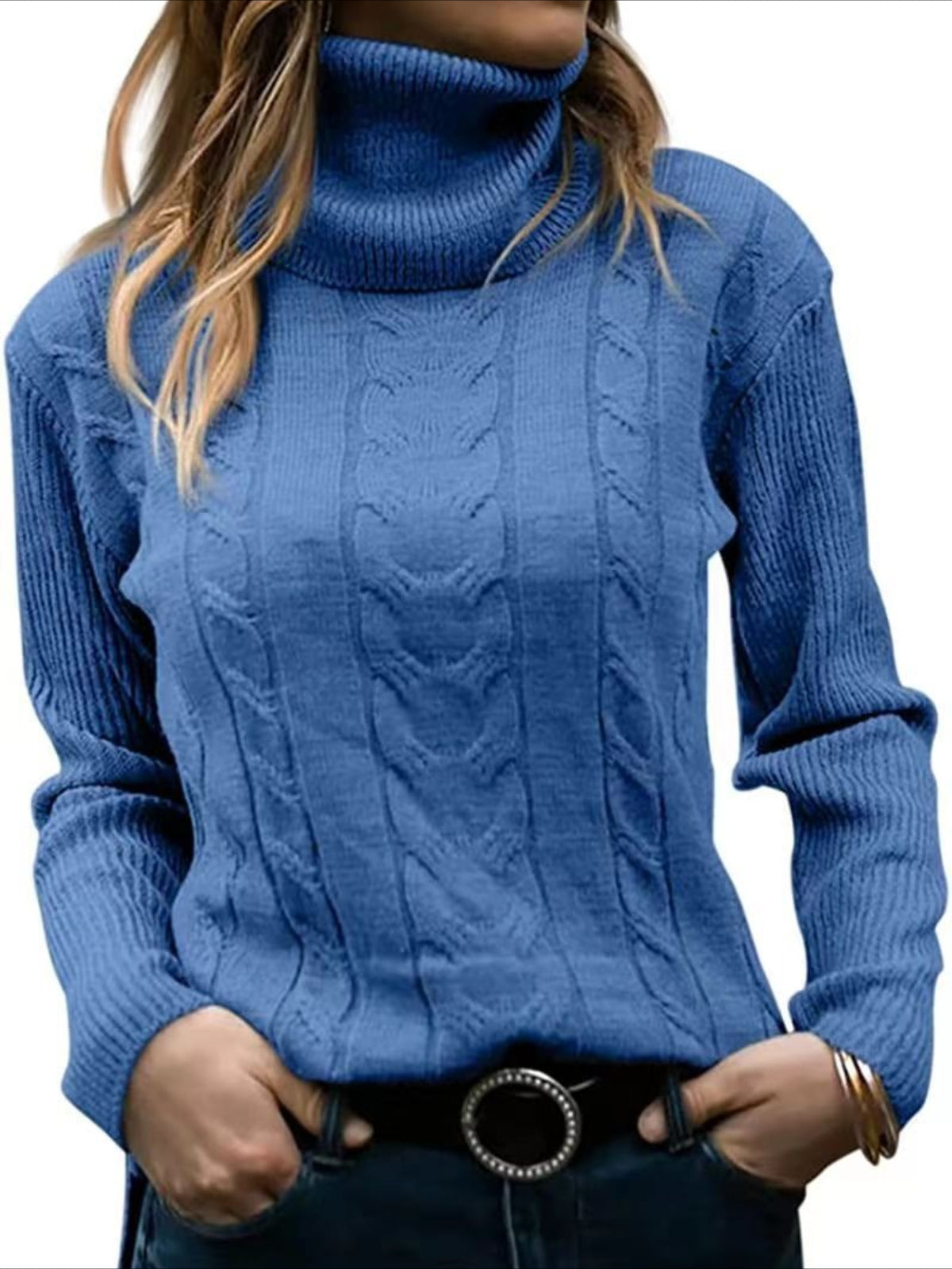Turtleneck Casual Regular Fit Sweater