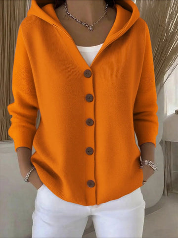 Soft and Comfortable Casual Long-sleeved Hooded Cardigan