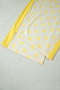 Yellow Color Block Patchwork Polka Dot Wide Leg Pant Set