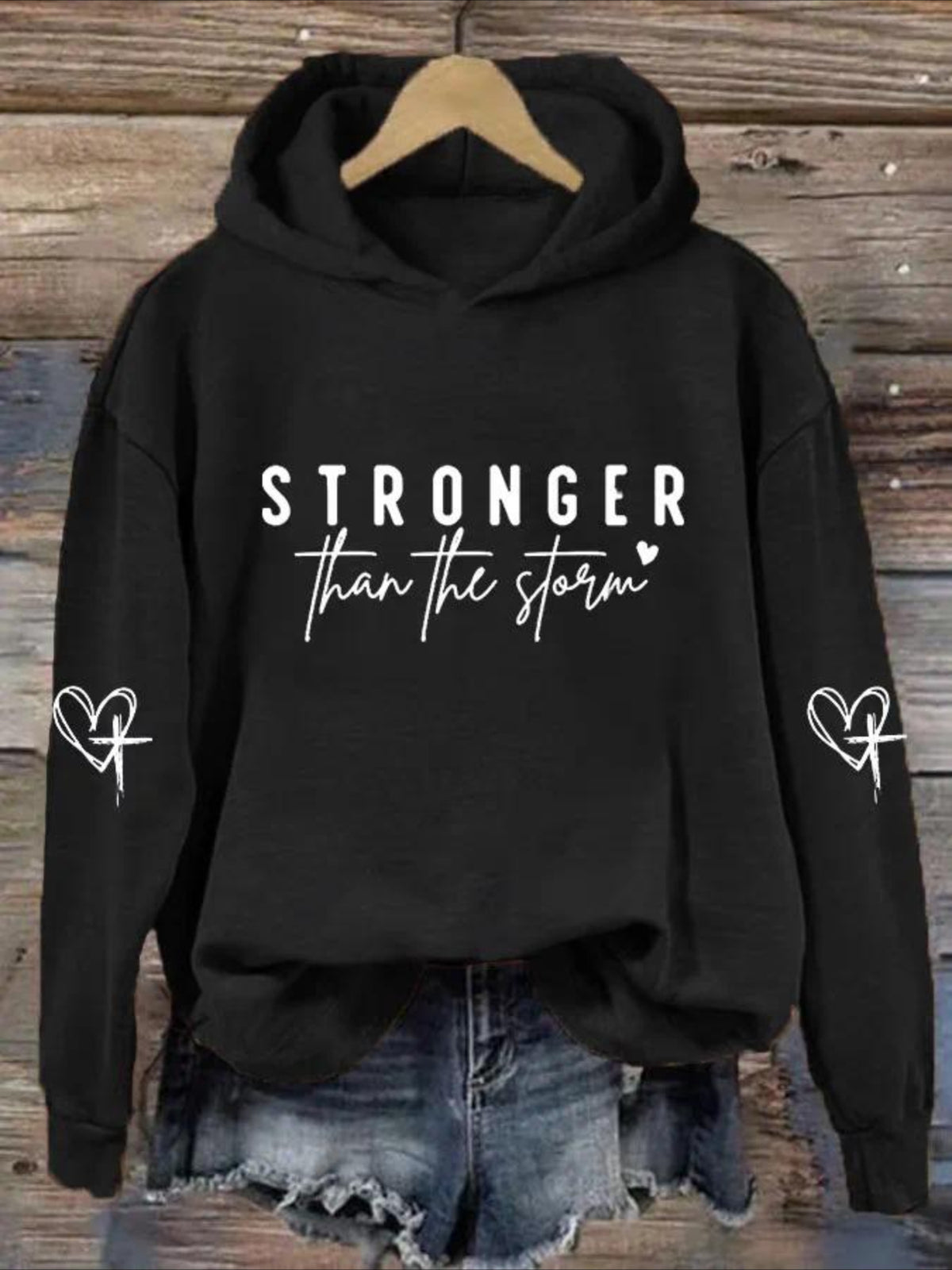 Fleece lining Long Sleeve Vintage Spring/Fall Hoodie