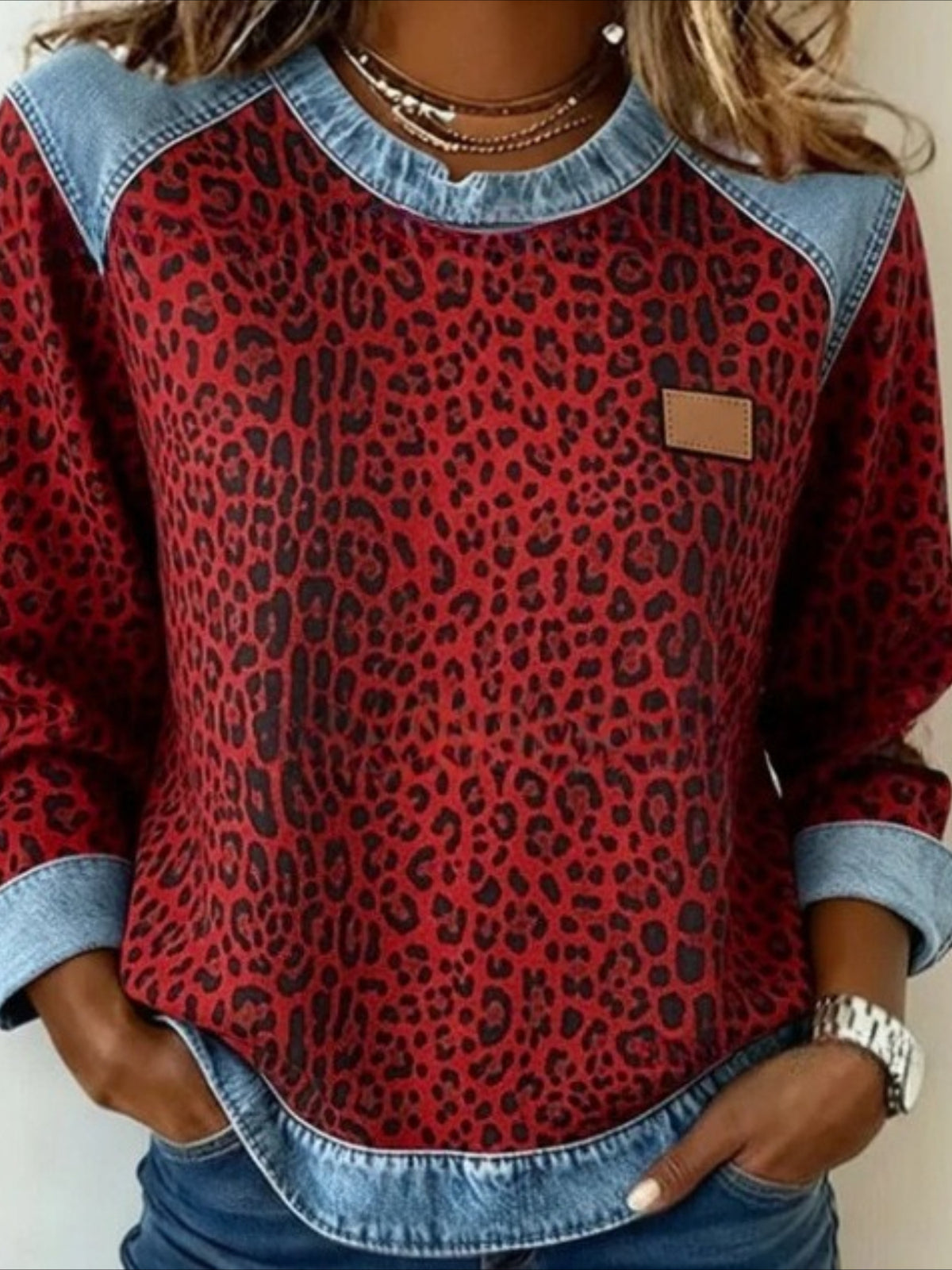 Color Block Stylish Casual Long Sleeve Shirt