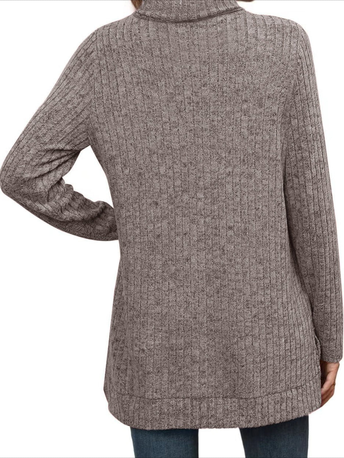Pullover Turtle Neck Long Sleeve Sweater