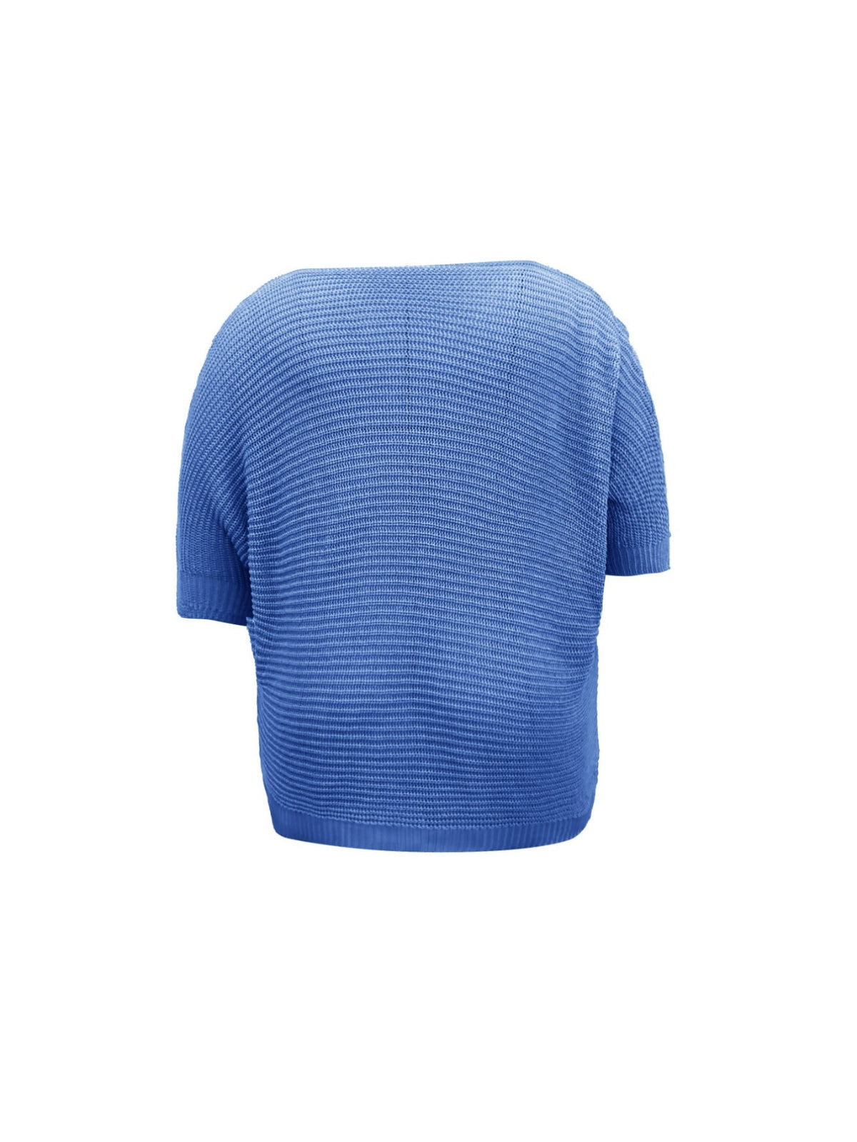 Solid Simple Knit Sweater, Casual Crew Neck 3/4 Sleeve Sweater