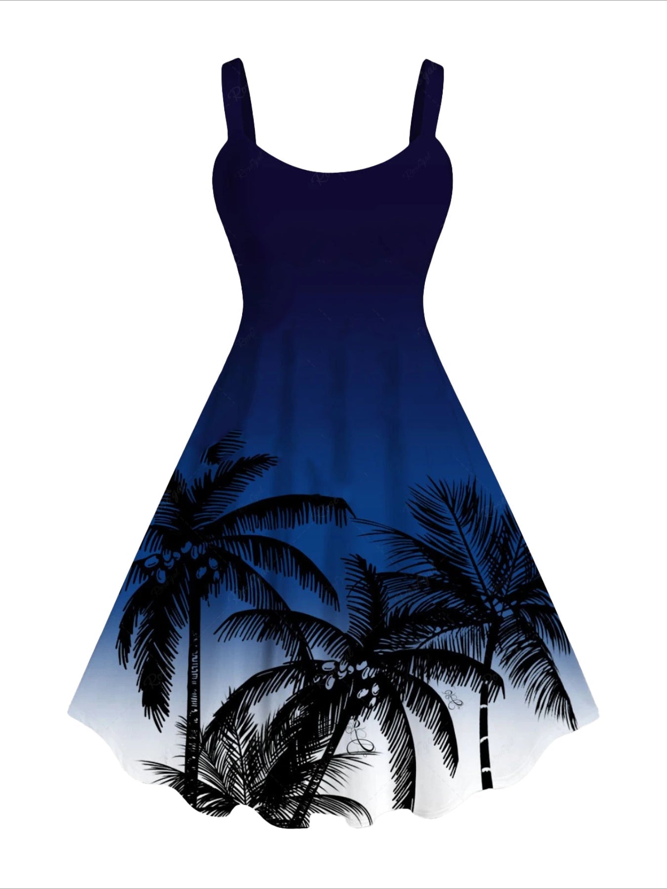 A-Line Sleeveless Knee-Length Tank Dress