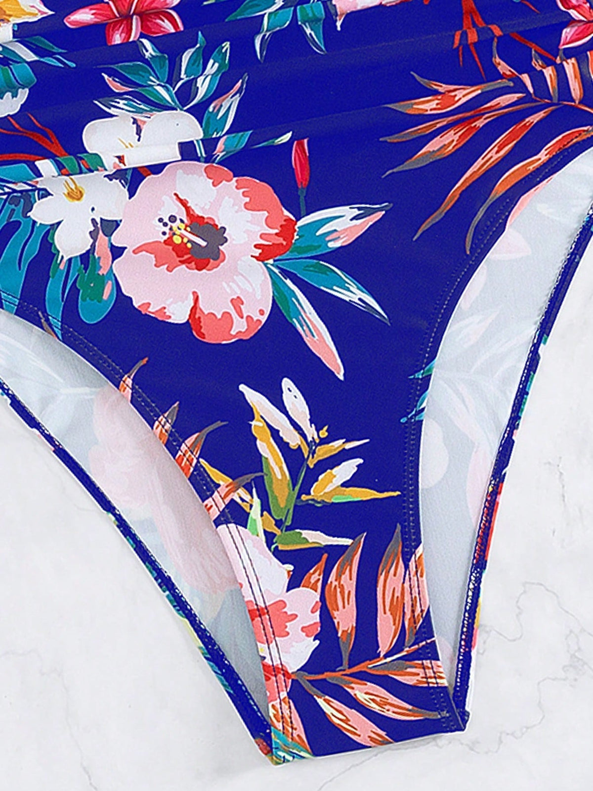 Tropical Print One Piece Swimsuit
