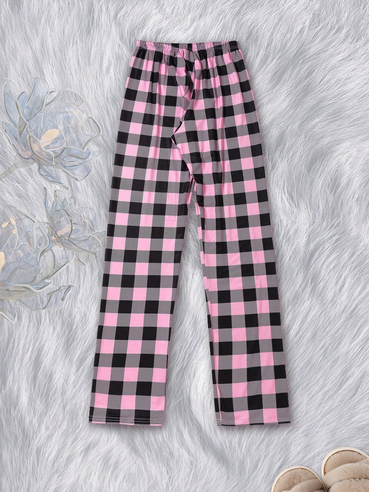 Loose Straight-Leg Casual Pants With High Waist And Floor-Length Design