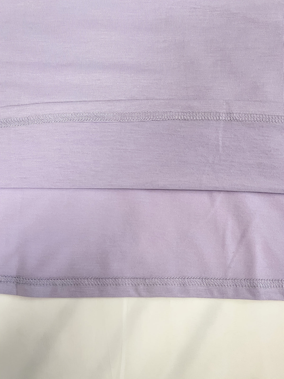 Pure Color Lace Patchwork Short Sleeve T-shirt