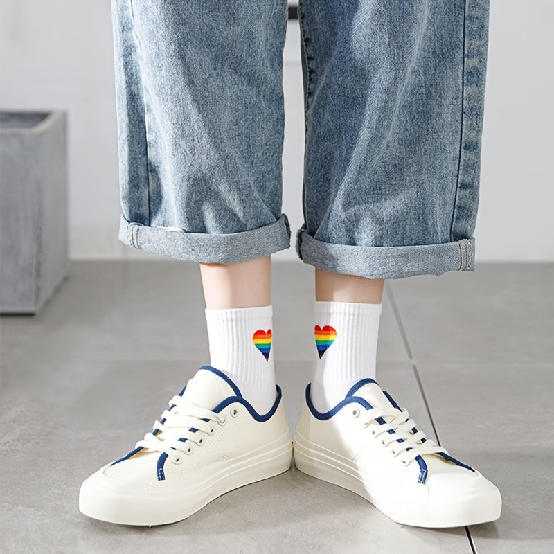 Academic Style Stocks, Cute & Soft Crew Socks, Stylish Korean Fashion Aesthetic