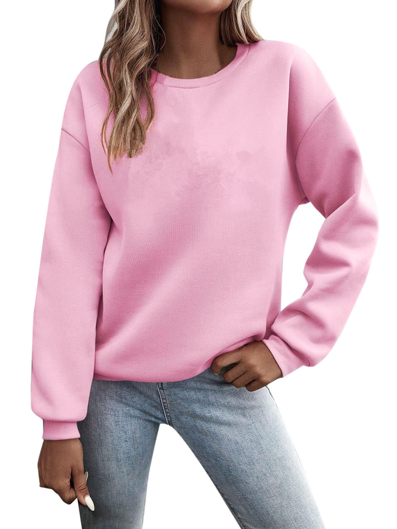 Crew Neck Cat Casual Jersey Long Sleeve Sweatshirt