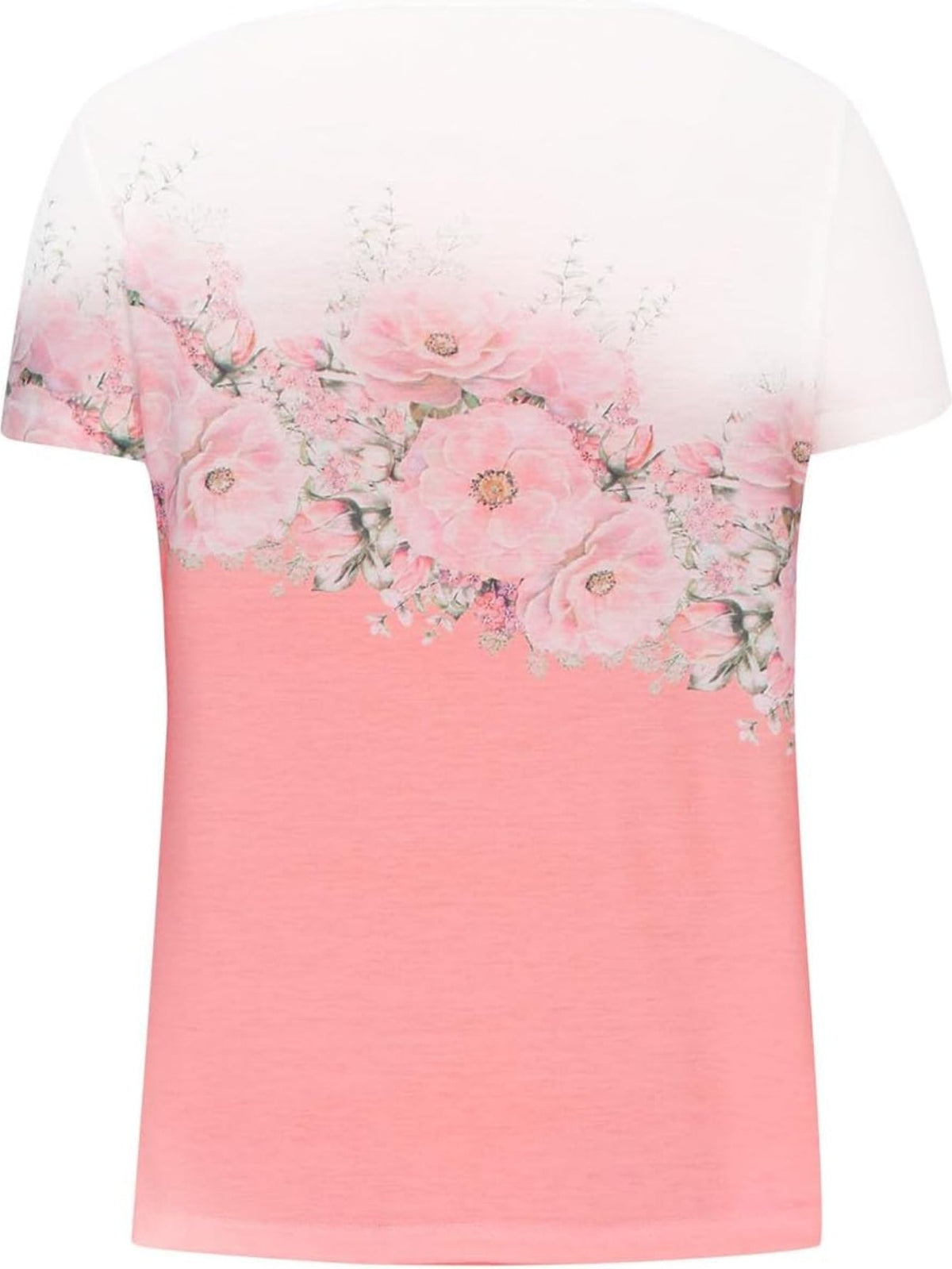 V Neck Short Sleeve Cute Print Graphic Tees