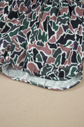 Multicolour Camouflage Print Athletic Lined Shorts