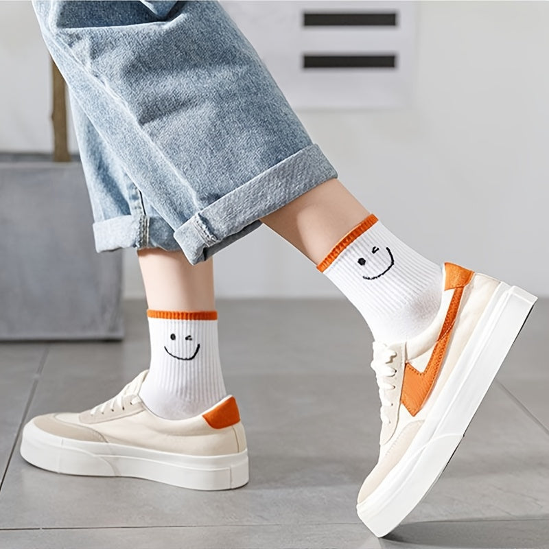 Academic Style Stocks, Cute & Soft Crew Socks, Stylish Korean Fashion Aesthetic