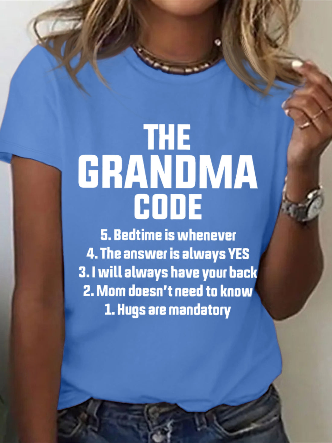 The Grandma Code Funny Casual T-shirt