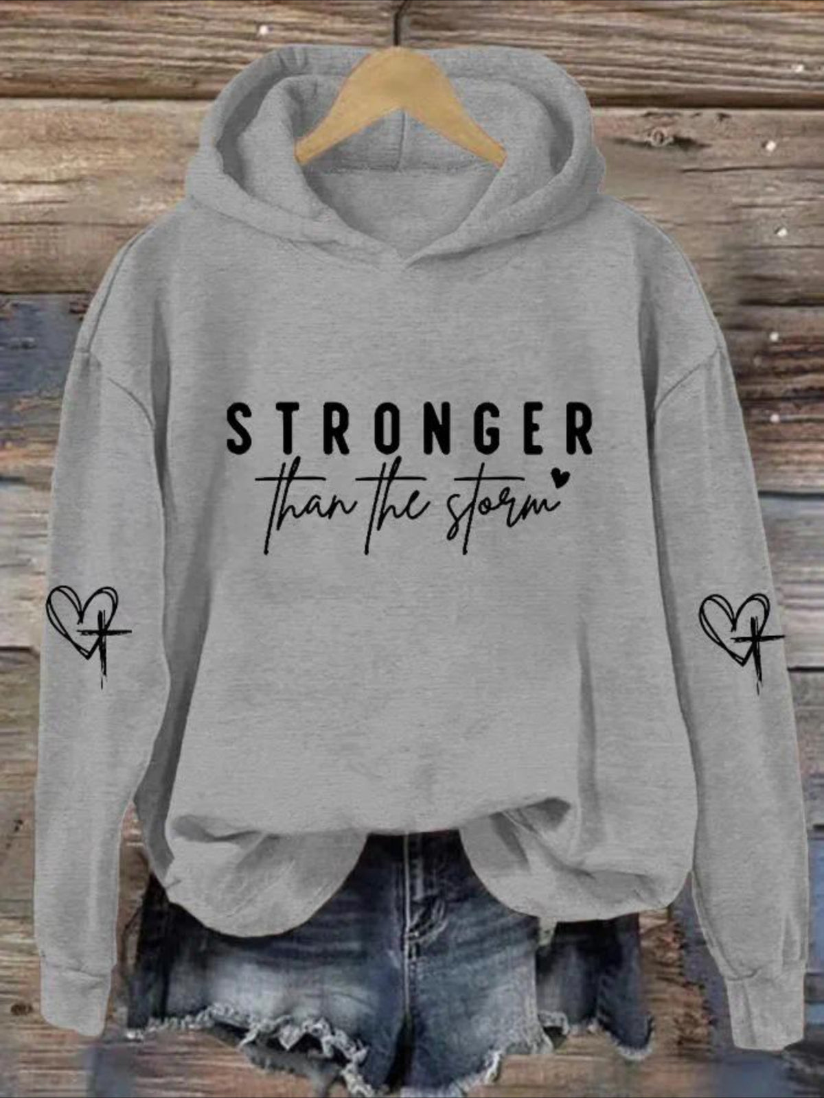 Fleece lining Long Sleeve Vintage Spring/Fall Hoodie