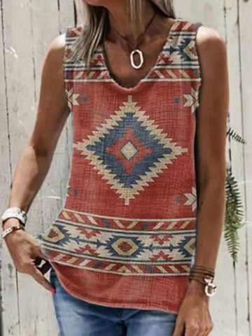 Women's Tank Tops Printed Sleeveless Tank Tops