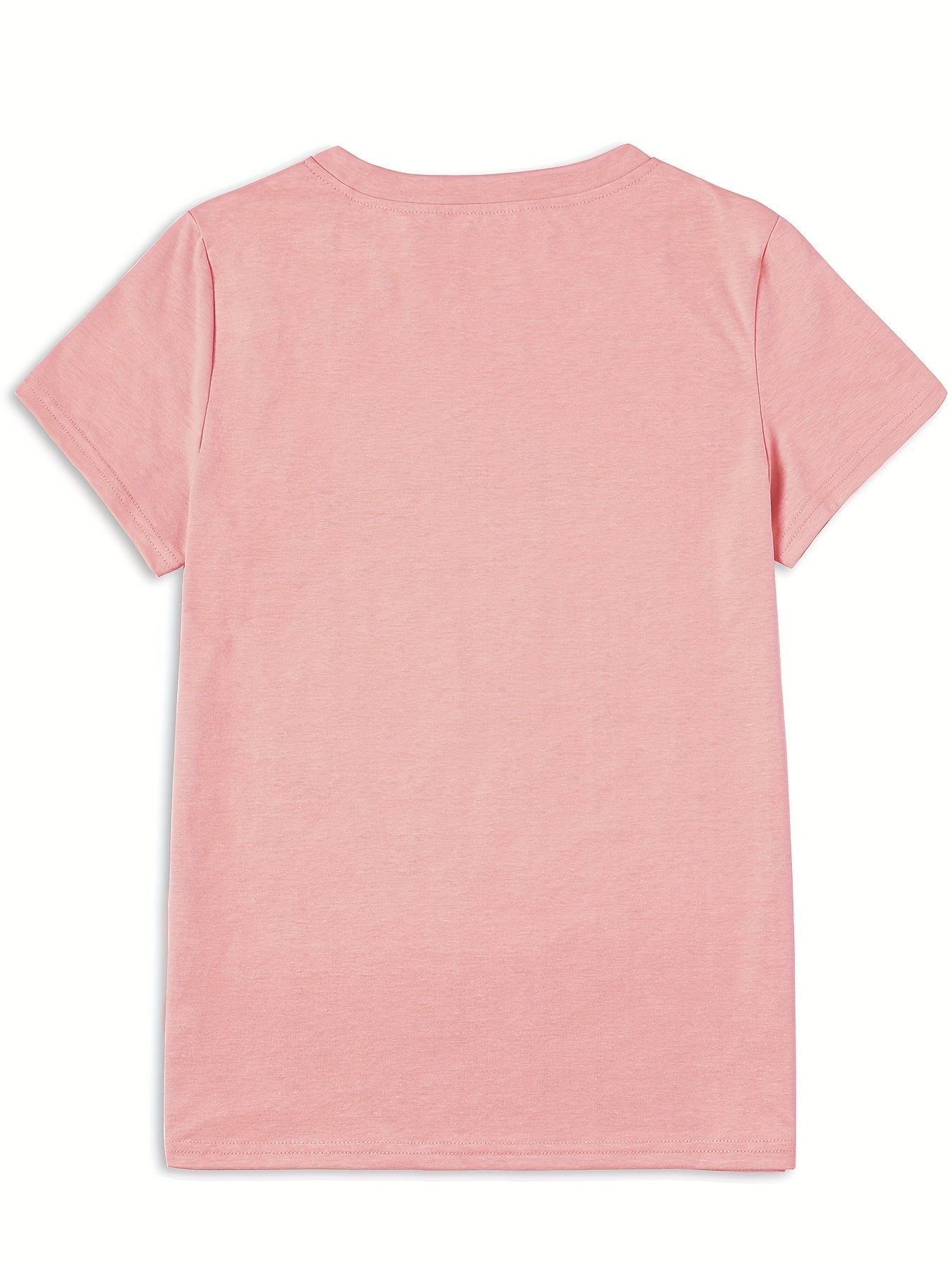 Daisy Flower Print Crew Neck Short Sleeve T-Shirt