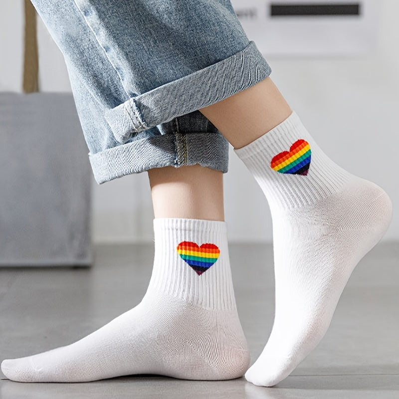 Academic Style Stocks, Cute & Soft Crew Socks, Stylish Korean Fashion Aesthetic