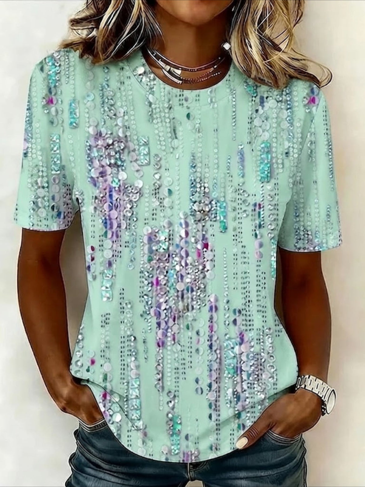 100% Cotton Crew Neck Short Sleeve T-Shirt