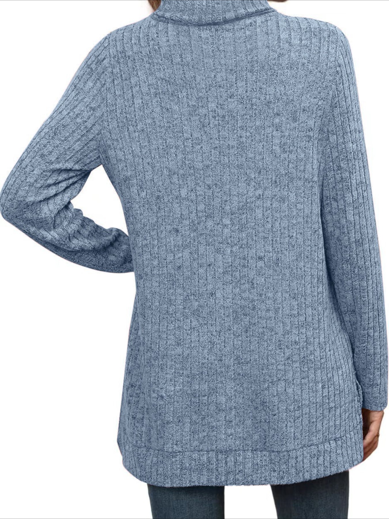 Pullover Turtle Neck Long Sleeve Sweater