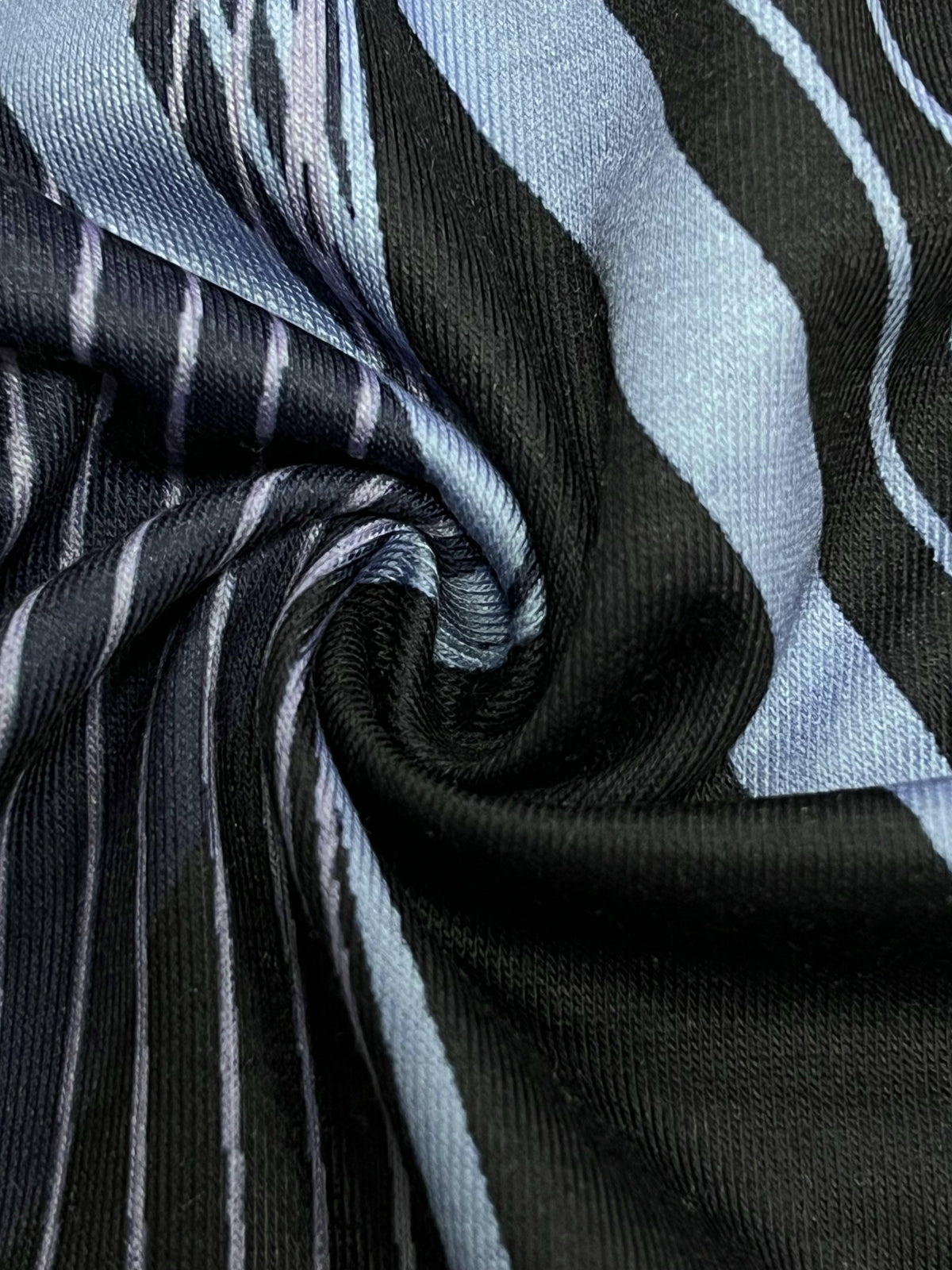 Women's Abstract Stripe Print Contrast Lace Long Sleeve V Neck Top