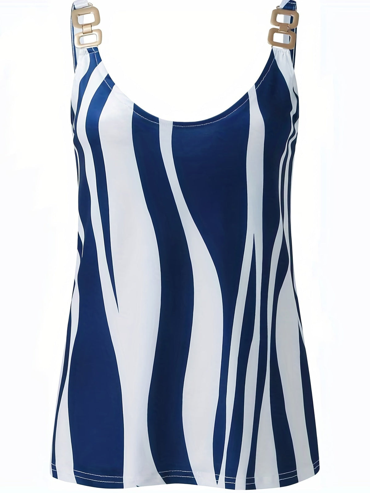 Vintage Floral Print Vest, Casual V Neck Sleeveless Chain Tank Tops