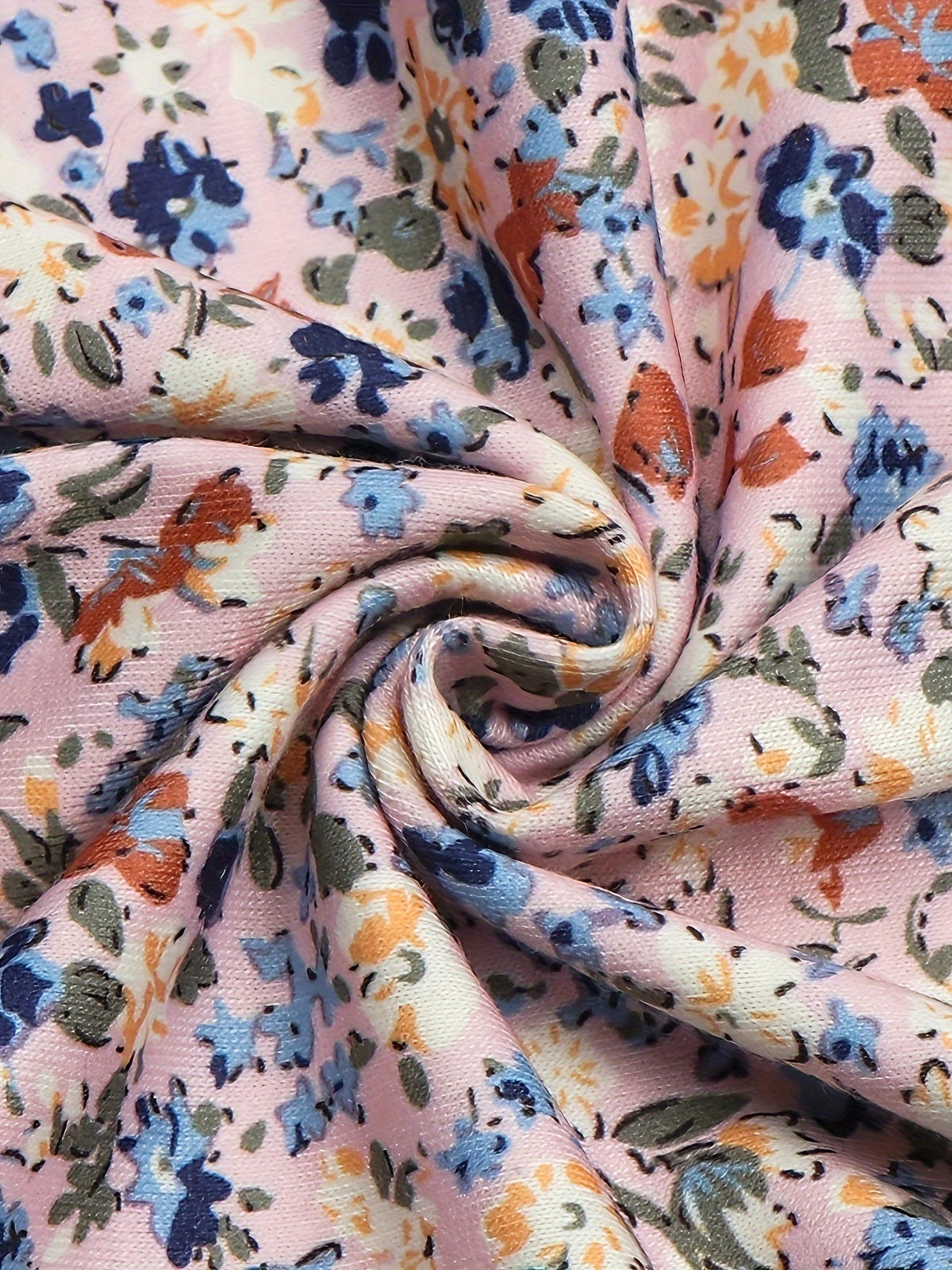 Floral Print Pintuck T-Shirt, Casual Short Sleeve Top