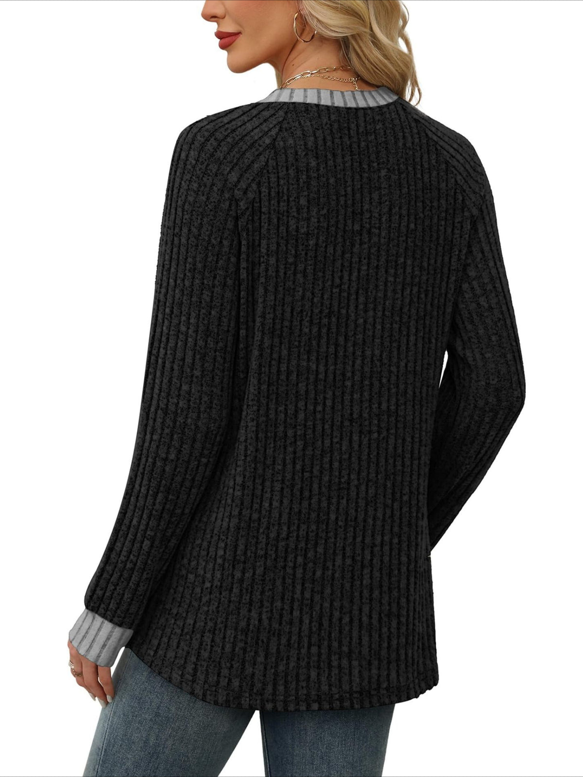 Loose Casual Fluff/Granular Fleece Fabric T-Shirt