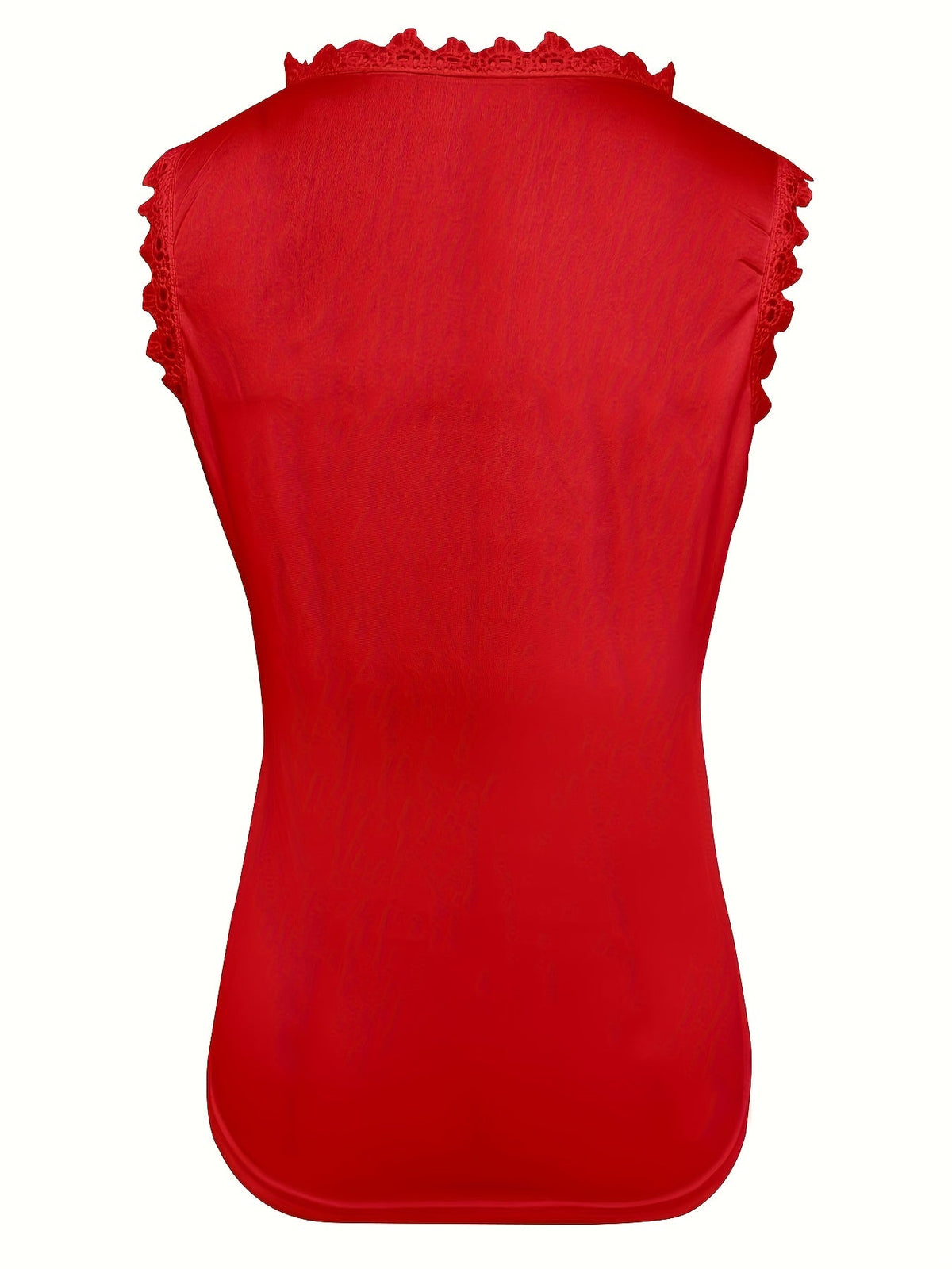 Sleeveless Lace Floral Square Neck Tank Top