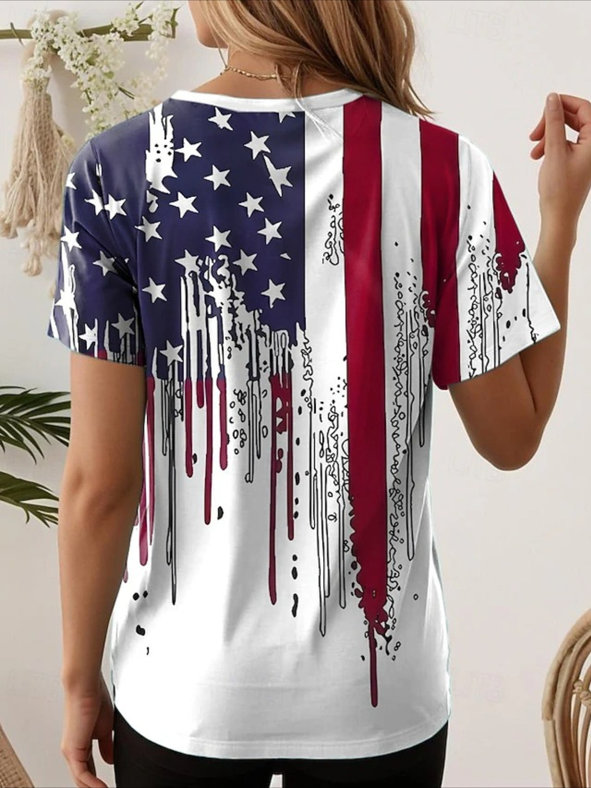 Vintage America 250th Anniversary Print T-Shirt