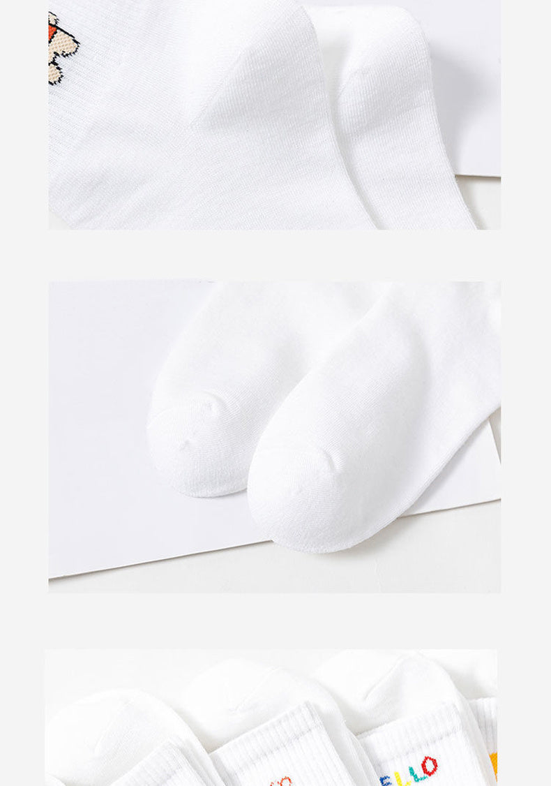 Academic Style Stocks, Cute & Soft Crew Socks, Stylish Korean Fashion Aesthetic