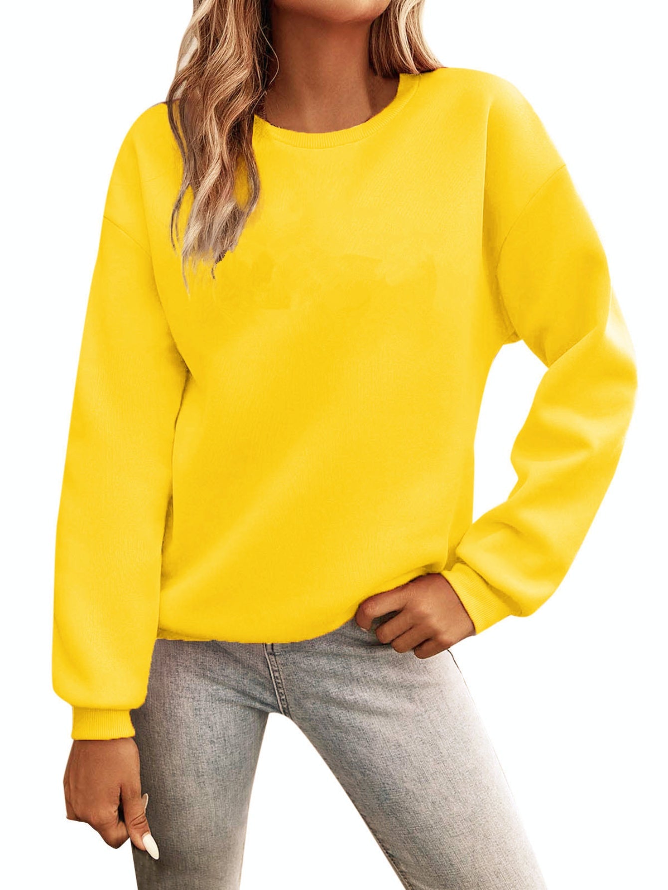 Crew Neck Cat Casual Jersey Long Sleeve Sweatshirt
