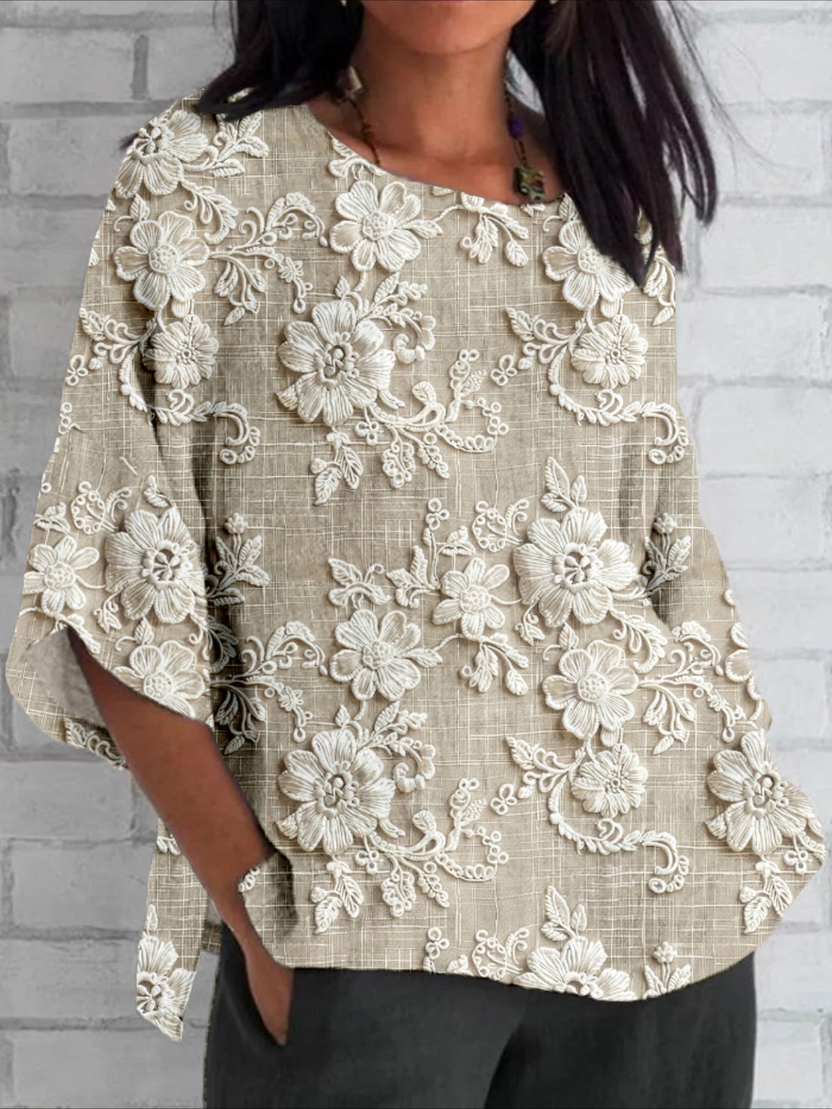 Floral Print Half Sleeve Casual Shirt