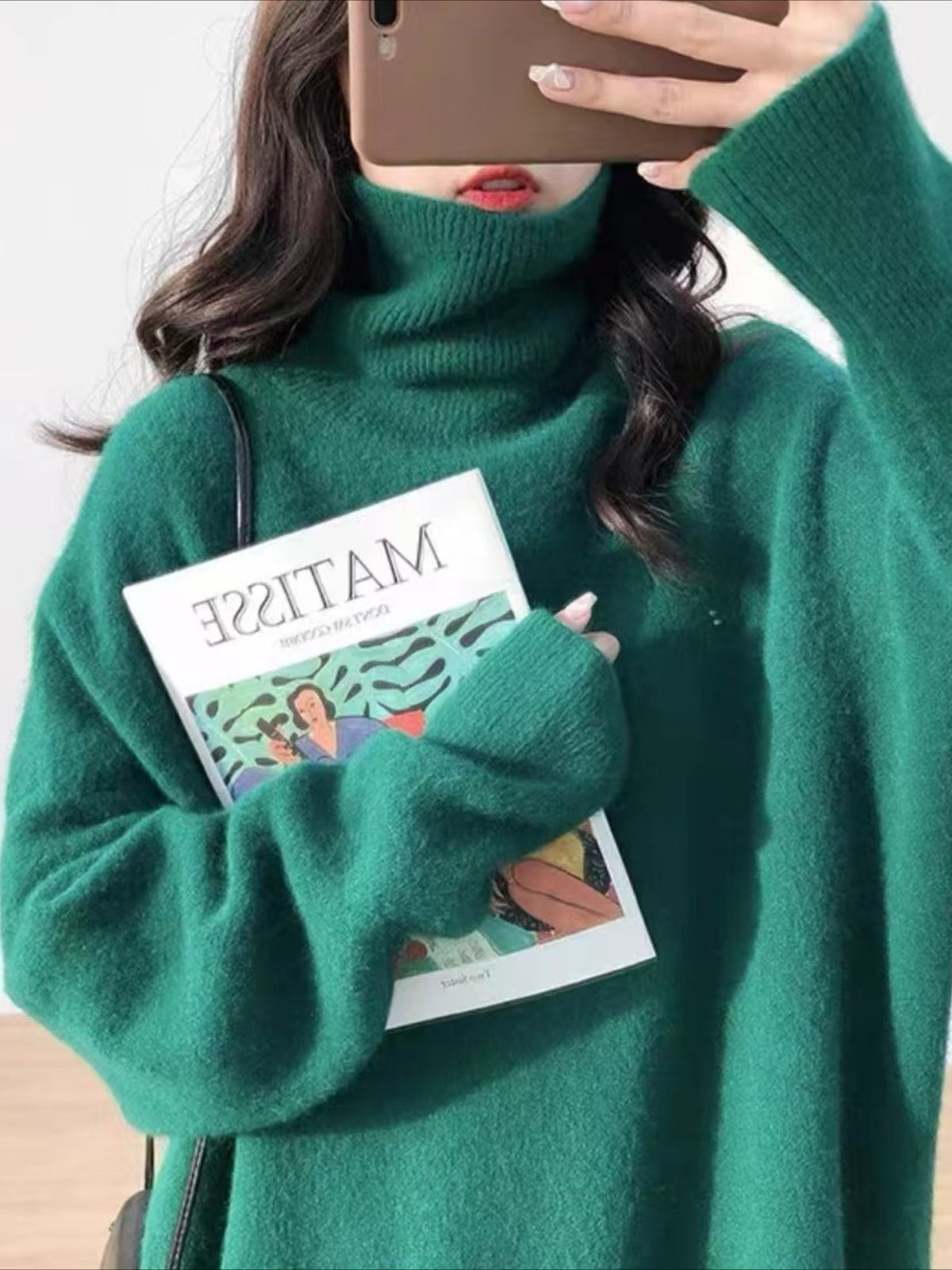 Lazy Style Loose and Versatile Knitted Pullover Sweater