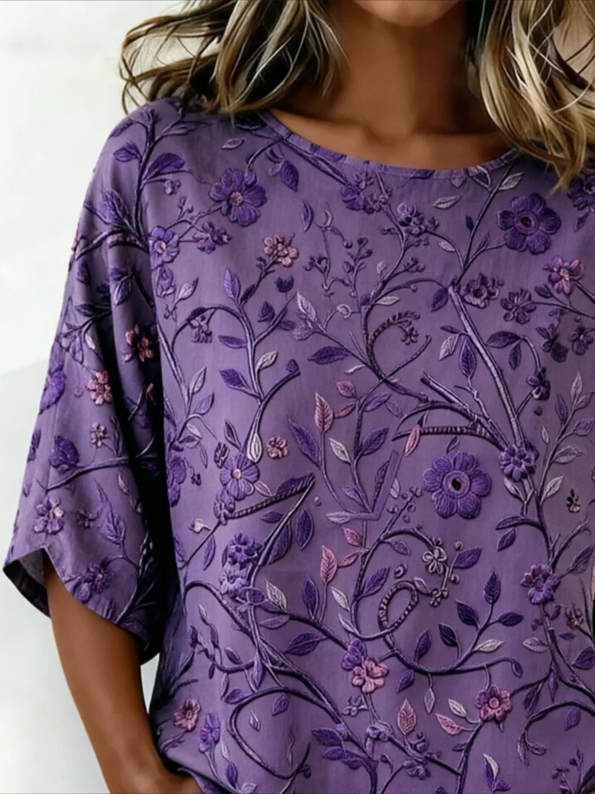 Loose Cotton And Linen Half Sleeve Vintage Shirt