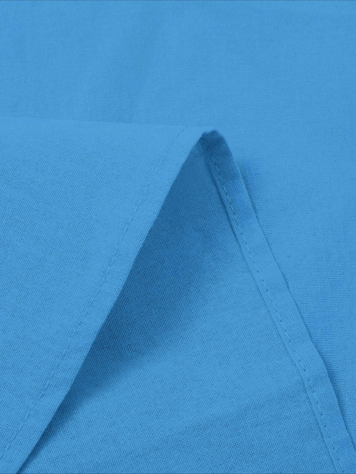 Solid Color Loose Lapel Short Sleeve Cotton Top