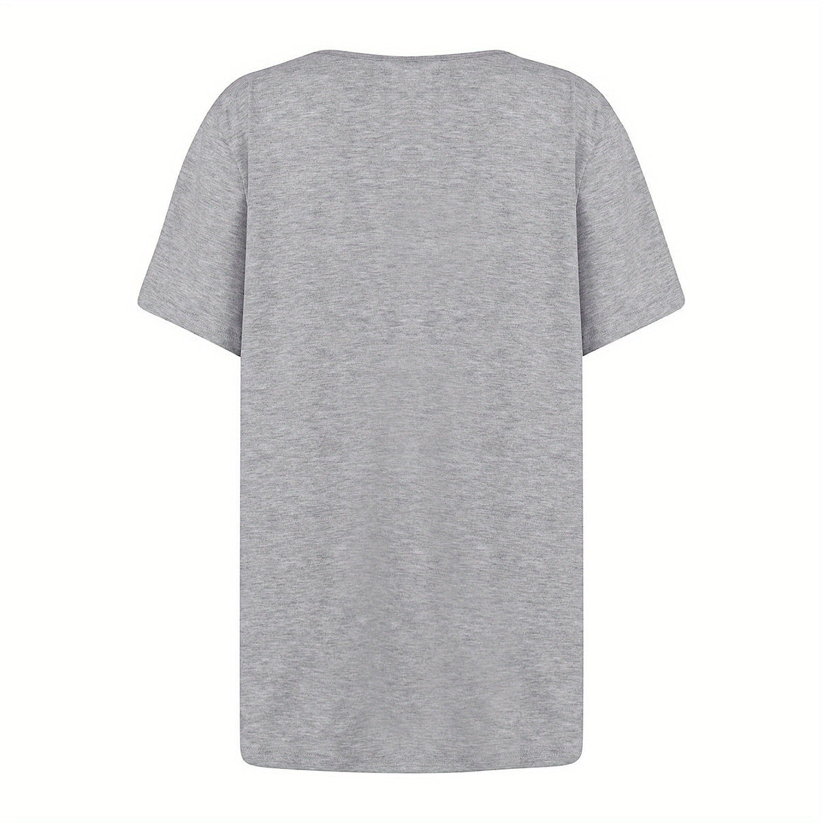 Ruched Solid Blouse, Casual Asymmetrical Short Sleeve Blouse