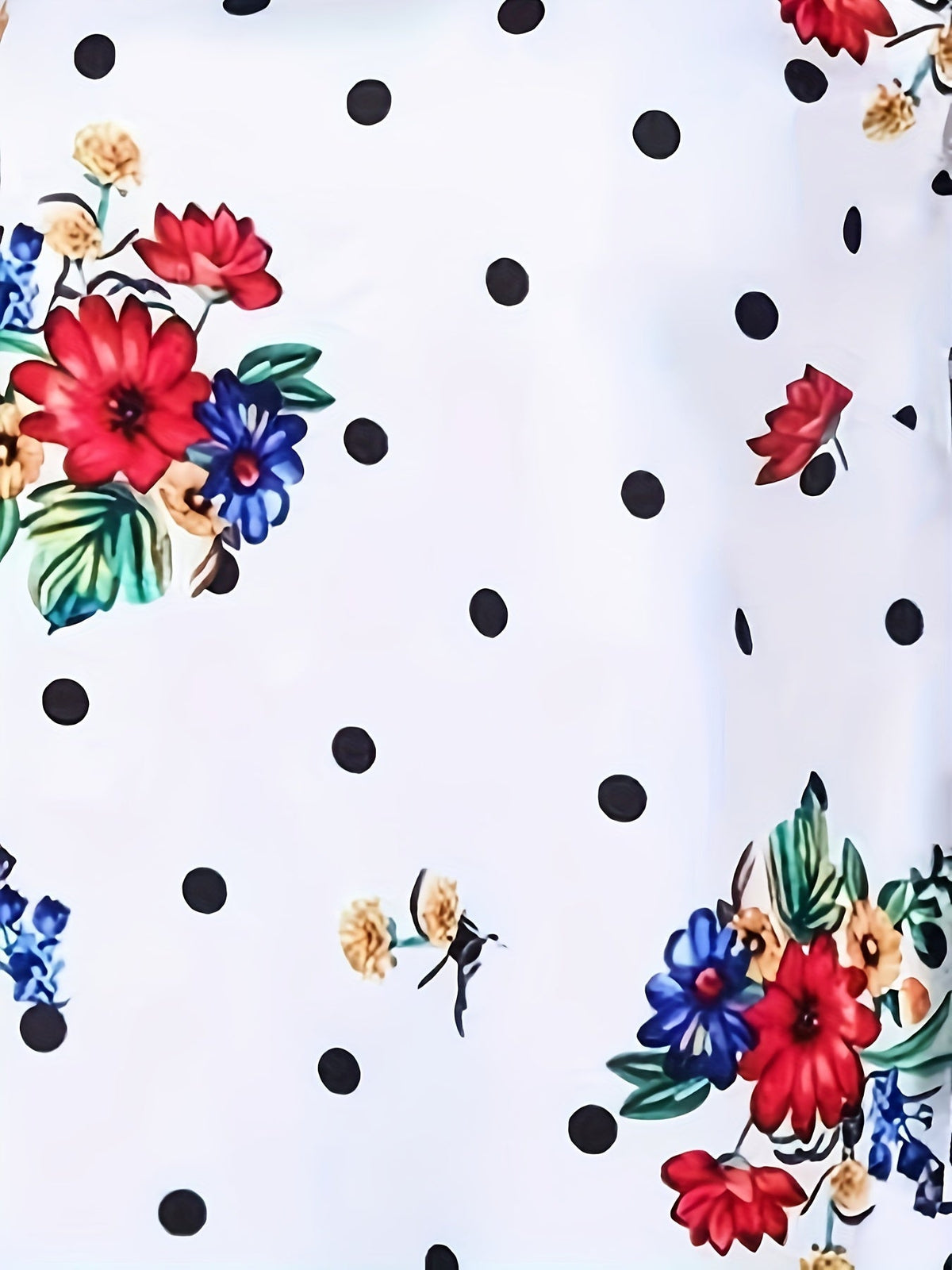 Floral Print Blouse, Casual Cold Shoulder Blouse