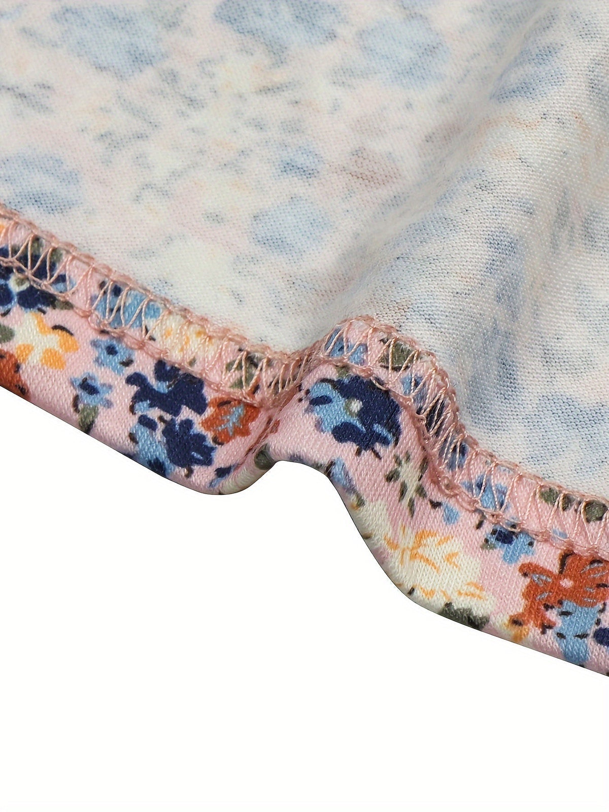 Floral Print Pintuck T-Shirt, Casual Short Sleeve Top