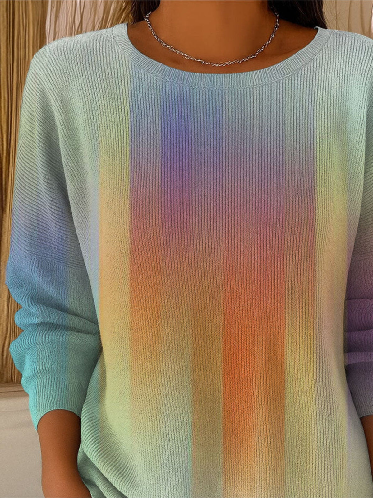 Casual Abstract Sweater Tee