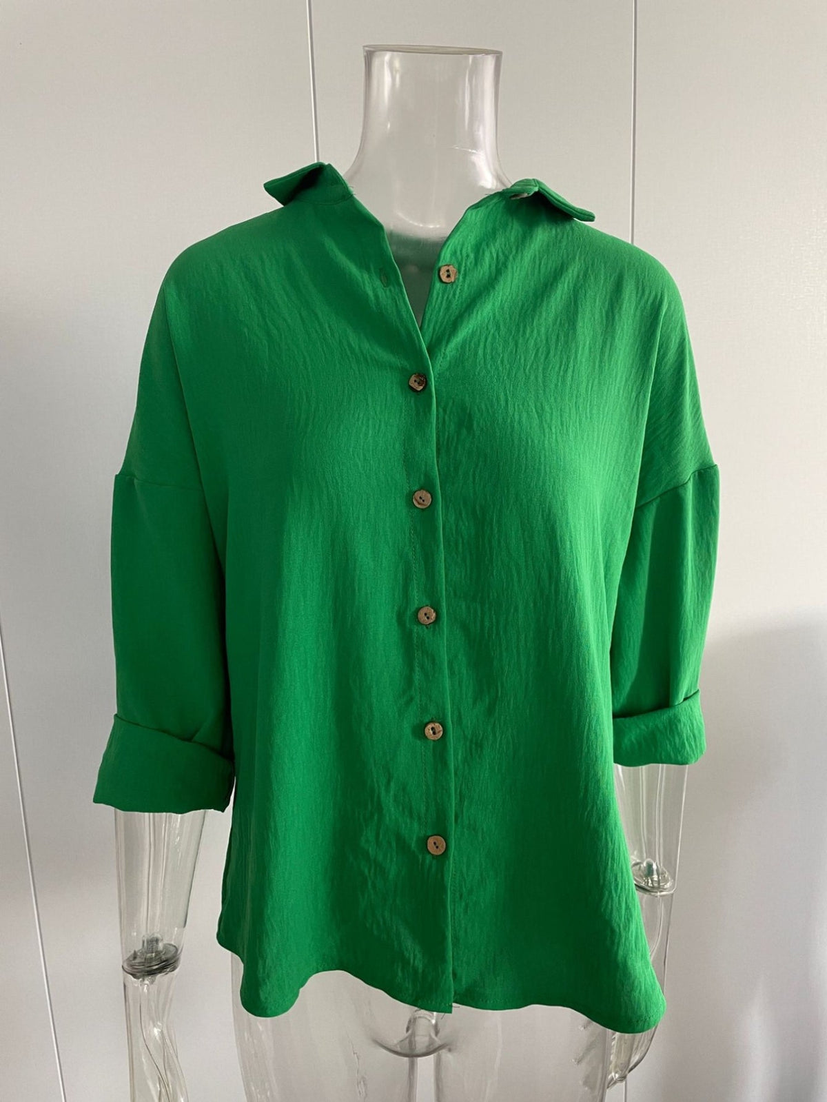 Women's Solid Color Long Sleeve Spring/Fall Collar Daily Going Out Casual Top