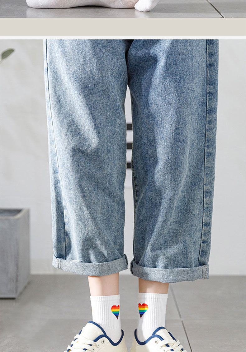 Academic Style Stocks, Cute & Soft Crew Socks, Stylish Korean Fashion Aesthetic