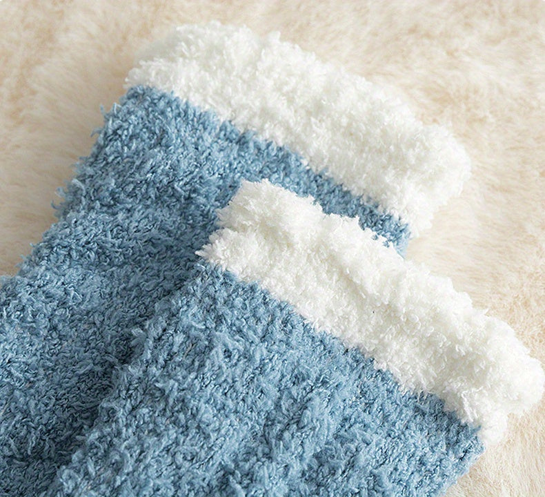Thickened Fuzzy Socks, Comfy & Warm Mid Tube Socks, Women's Stockings & Hosiery