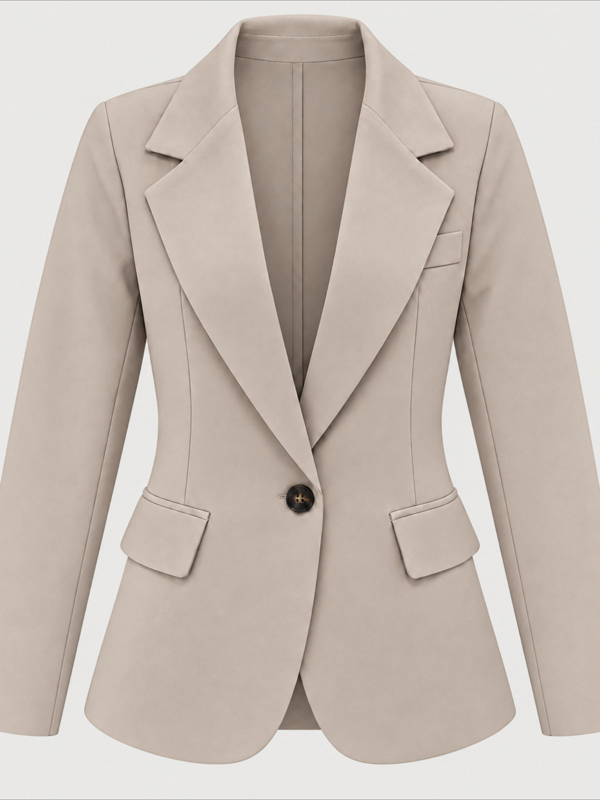 Vintage Split Joint Long Sleeve Regular Blazer